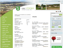 Tablet Screenshot of obec-vysoka.cz